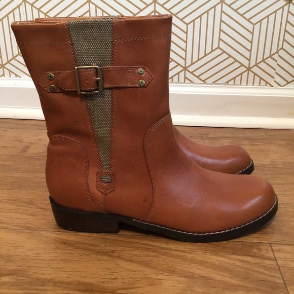 Harley Davidson Leather Brown Boots. - Picture 5 of 16